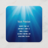 DeeJay | DJ Mix Funky Beats Business Card Quadratische Visitenkarte (Rückseite)