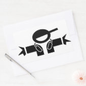 Deejay DJ Rechteckiger Aufkleber (Umschlag)