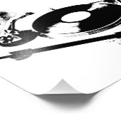 Deejay DJ Turntable Foto Print | Ibiza-Geschenke (Ecke)