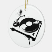 Deejay DJ Turntable | Hausmusikgeschenke Keramikornament (Links)
