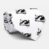 Deejay DJ Turntable Krawatte | Ibiza House Music G (Gerollt)