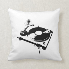 Deejay DJ Turntable Pillow | Hausmusikgeschenke Kissen