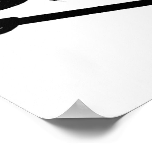 Deejay DJ Turntable Poster | Hausmusikgeschenke (Ecke)