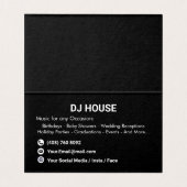 Deejay-DJs mischen Musik modernes Musikereignis (Innenseite Aufgefaltet)