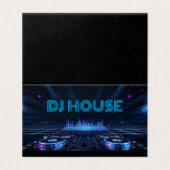 Deejay-DJs mischen Musik modernes Musikereignis (Außenseite Aufgefaltet)
