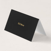 Deejay-DJs mischen Musik modernes Musikereignis Visitenkarten (Rückseite)