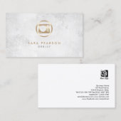 Deejay Gold Turntable Icon Business Card Visitenkarte (Vorne/Hinten)
