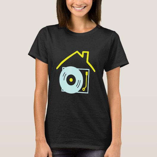 Deejay I Liebe House Music - House Music Dj Turnta T-Shirt (Vorderseite)