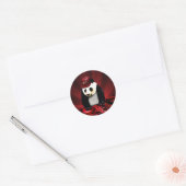 Deejay Panda Runder Aufkleber (Umschlag)