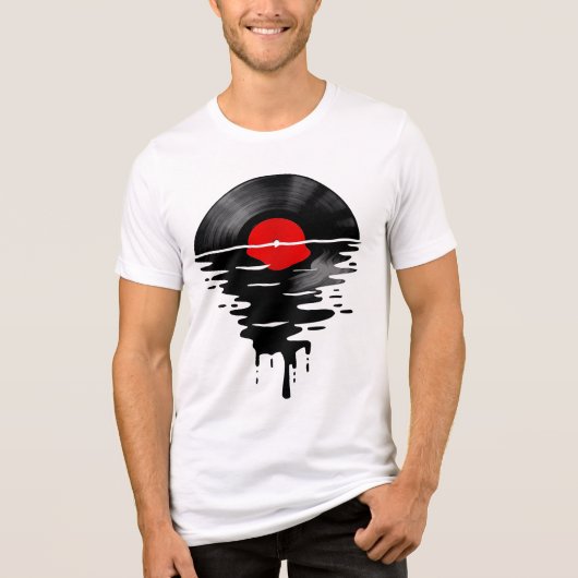 Deejay record cool Tri-Blend shirt (Vorderseite)