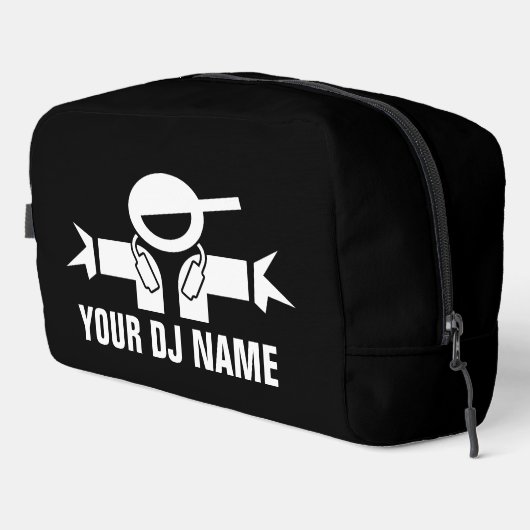 DeeJay Toiletry Tragebeutel mit DJ-Namen Waschbeutel (Rechte Ecke)