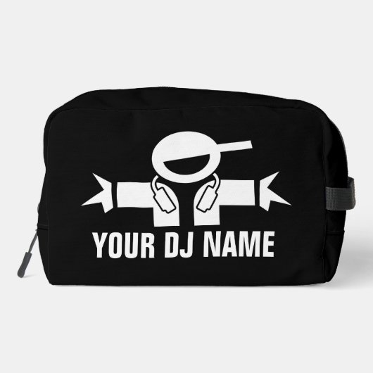 DeeJay Toiletry Tragebeutel mit DJ-Namen Waschbeutel (Rückseite)