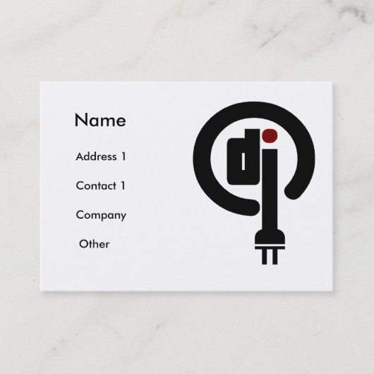 Deejay Visitenkarten Visitenkarte (Vorderseite)