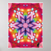 Deelish Kinetic Collage Kaleidoscope Poster (Vorne)