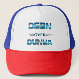 Deen Over Dunya Shirt. Truckerkappe