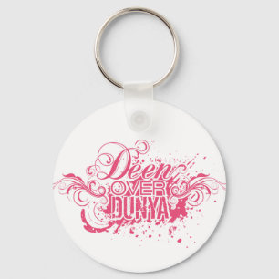 "DEEN ÜBER DUNYA" rosa Kleid Schlüsselanhänger