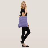 Deep Amethyst Glitter Style Horizontal Stripes Tasche (Am Model)