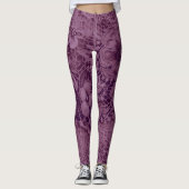 "Deep Amethyst Vintag Lace" Leggings (Vorderseite)