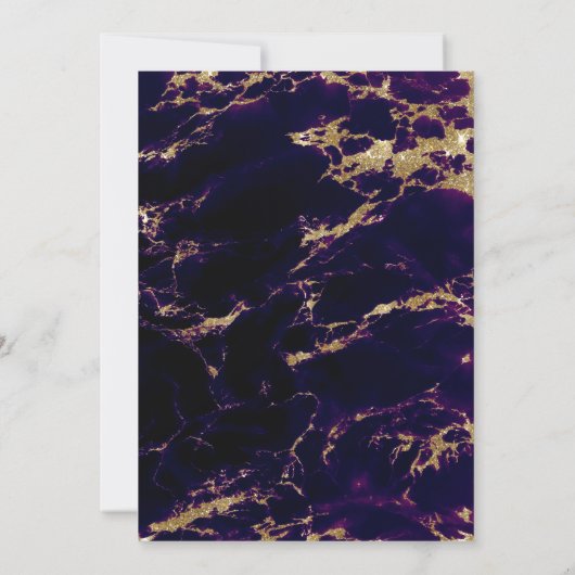 Deep Amethyst Watercolor Geode BarefootBride™ (Rückseite)