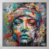 Deep and Intriguine Graffiti Art Poster (Vorne)