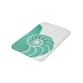 Deep Aqua Nautilus Nausea Badematte (Schrägansicht)