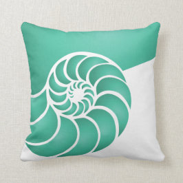Deep Aqua Nautilus Nausea Kissen