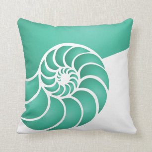 Deep Aqua Nautilus Nausea Kissen