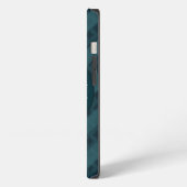 Deep Aqua Navy Blue Custom Monogram iPhone 6 Fall Hülle (Linke Seite)