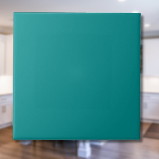 Deep Aqua Solid Color | Classic | elegant Fliese