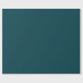 Deep Aqua Solid Color Geschenkpapier (Flach)