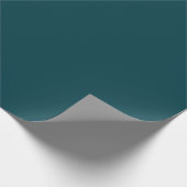 Deep Aqua Solid Color Geschenkpapier (Ecke)