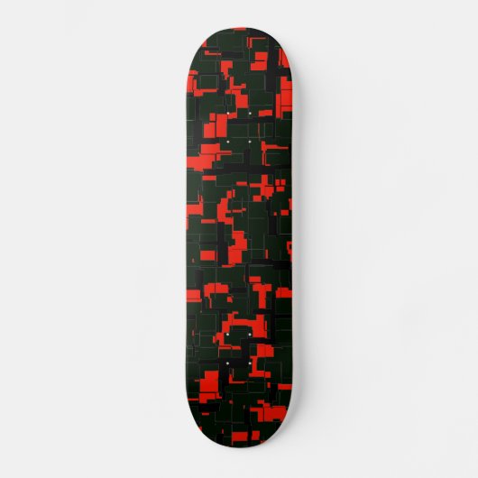 Deep Army Green Black Abstrakt Skateboard (Vorderseite)