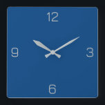 Deep Azure Blue 004080 Color - Option Name hinzufü Quadratische Wanduhr<br><div class="desc">Ein PNG-Bild im Maßstab basierend auf dem HEX-Code (sechsstelliges Hex-Triplet) angezeigt. Verwenden Sie diesen Code, um andere Elemente zu mischen, zu ergänzen und anzupassen, um diese zu ergänzen oder um anderen Auflistungen hinzuzufügen. Hex-Codes können verwendet werden, um die meisten Text- und Hintergrundfarben auf Zazzle-Produkten anzupassen. Klicken Sie auf die Schaltfläche...</div>