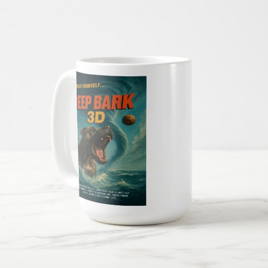 Deep Barke 3D: Nehmt euch selbst vor Kaffeetasse (Vorderseite Links)