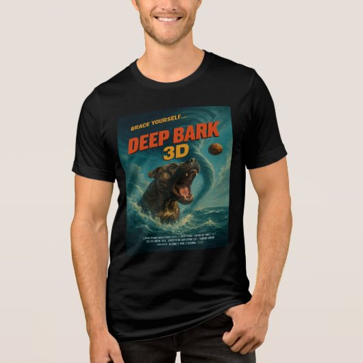Deep Barke 3D: Nehmt euch selbst vor Tri-Blend Shirt (Vorderseite)
