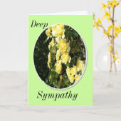 Deep Beileid Karte (Gelbe Blume)