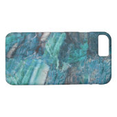 Deep Blue Abstrakt Marble Muster Case-Mate iPhone Hülle (Rückseite (Horizontal))