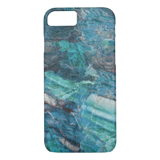 Deep Blue Abstrakt Marble Muster Case-Mate iPhone Hülle (Rückseite)