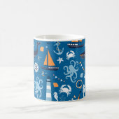 Deep Blue All Things Nautic Kaffeetasse (Mittel)