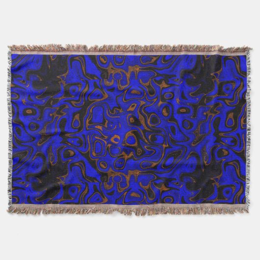 Deep Blue and Gold Fire Stone Decke (Vorderseite)