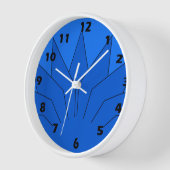Deep Blue Art Deco Design Uhr (Winkel)