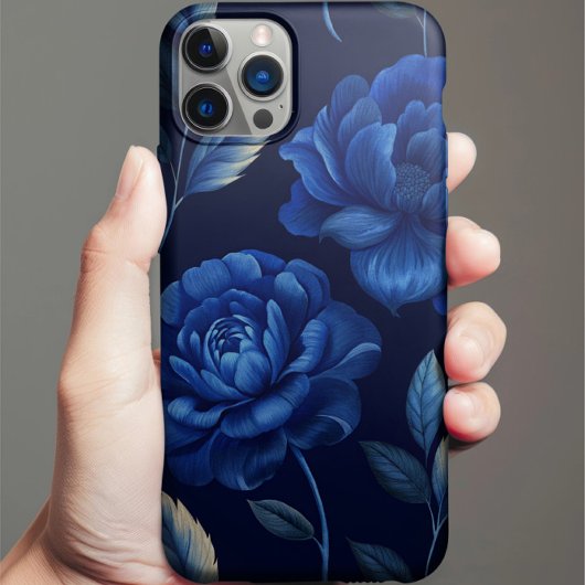 Deep Blue Blume Sea Personalisiert Phone Case