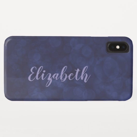 Deep Blue Bokeh Case-Mate iPhone XS Max Fall Hülle (Rückseite (Horizontal))