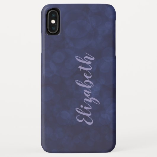 Deep Blue Bokeh Case-Mate iPhone XS Max Hülle (Rückseite)