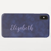 Deep Blue Bokeh Case-Mate iPhone XS Max Hülle (Rückseite (Horizontal))