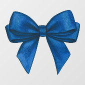 Deep Blue Bow Window Decal Fensteraufkleber (Blatt)