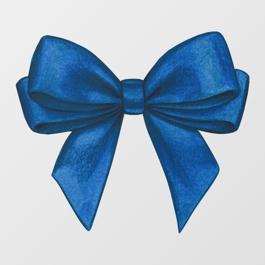 Deep Blue Bow Window Decal Fensteraufkleber (Blatt)