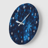 Deep Blue & Bright Schneeflocken rund um die Uhr (Winkel)