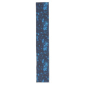 Deep Blue & Bright Snowflakes Tischläufer (Vorderseite)