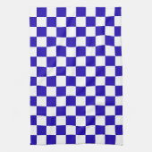 Deep blue checkered  geschirrtuch (Vertikal)
